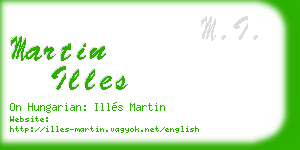 martin illes business card