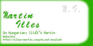 martin illes business card